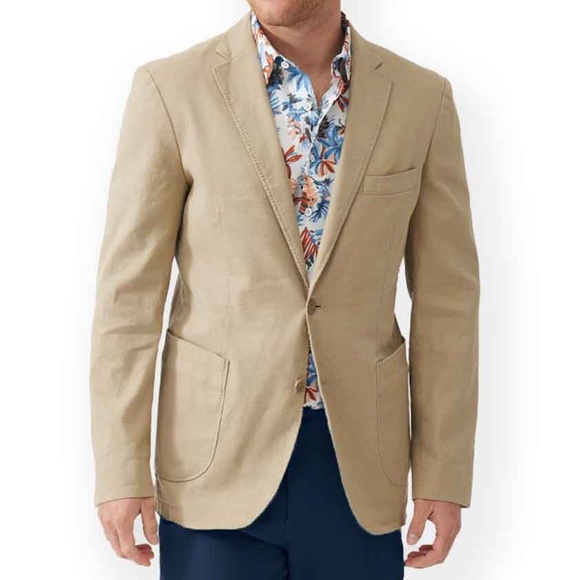 Rodd & Gunn Golden Court Linen & Cotton Sport Coat Mens Small - Picture 2 of 7